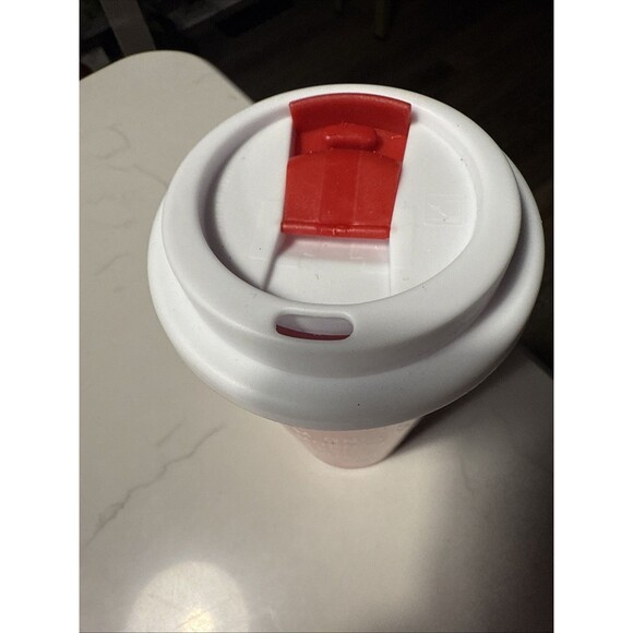 NEW Red Snowflake “I Run On Coffee & Christmas Spirit” Coffee Travel Mug 16 Oz - Picture 4 of 6